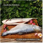 Salmon BONE-IN Atlantic Chile frozen LARGE SIZE whole fish head-on +/- 5 kg/pc length 27" 75cm (price/kg)